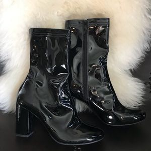 Kenneth Cole New York Alyssa Boot, Black Patent